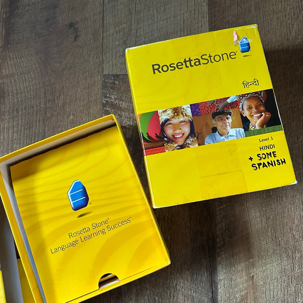 Rosetta Stone Hindi & Spanish Language Learning Software